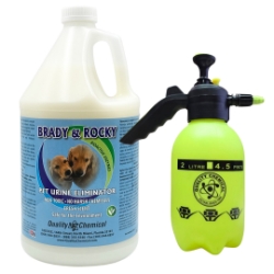 Brady and Rockys Pet Urine Eliminator with Sprayer Brady and Rockys Pet Urine Eliminator with Sprayer Industrial & Specialty Dog Cat Urine Stain remover Pet odor eliminator pee