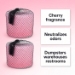 Quality Chemical Para Block Super cherry deodorant for Trash Can & Dumpster Deodorizer - 20lb. - (Pack of 2) - KRY-G20-2