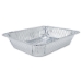 Aluminum Oblong Container, 1 lb, 4.56 x 5.56 x 1.63, Silver,