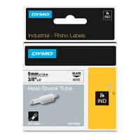 Rhino Heat Shrink Tubes Industrial Label Tape, 0.37" X 5 Ft,