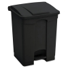 Large Capacity Plastic Step-On Receptacle, 23 gal, Plastic,