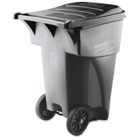 Brute Roll-Out Heavy-Duty Container, 95 gal, Polyethylene, G