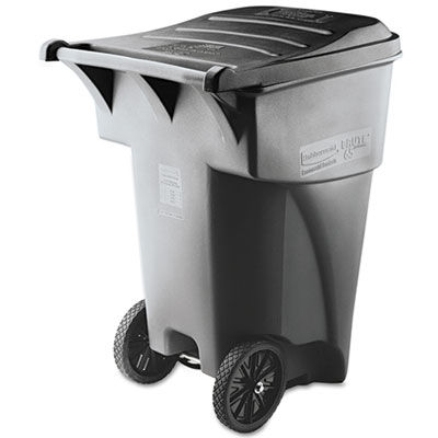 Brute Roll-Out Heavy-Duty Container, 95 gal, Polyethylene, G