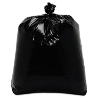 Low-Density Can Liners, 16 gal, 0.7 mil, 24" x 32", Black, F
