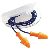 SmartFit Multiple-Use Earplugs, Corded, 25 dB NRR, One Size