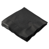 Embossed Beverage Napkins, 2-Ply, 9.5 x 9.5, Black, 1,000/Ca