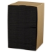 Embossed Beverage Napkins, 2-Ply, 9.5 x 9.5, Black, 1,000/Ca