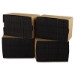 Embossed Beverage Napkins, 2-Ply, 9.5 x 9.5, Black, 1,000/Ca