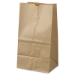 Grocery Paper Bags, 25# Squat Size, 40# Basis Weight, 8.25"