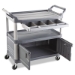 Xtra Instrument Cart with Locking Storage Area, Plastic, 3 S