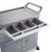 Xtra Instrument Cart with Locking Storage Area, Plastic, 3 S