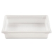 Food/Tote Boxes, 8.5 gal, 26 x 18 x 6, White, Plastic