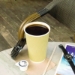 Ripple Hot Cups, 16 oz, Paper, Kraft/White, 500/Carton