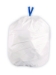 Drawstring Trash Bags, Drawstring, 13 gal, 24" x 28", White,
