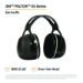 PELTOR X5A Over the Head Earmuffs, Dielectric, 31 dB NRR, Bl