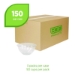 Renewable and Compostable Salad Bowls with Lids, 32 oz, Clea