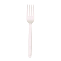 Cutlery for Cutlerease Dispensing System, Fork, Plastic, Whi