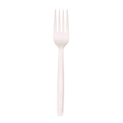 Cutlery for Cutlerease Dispensing System, Fork, Plastic, Whi