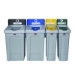 Slim Jim Recycling Station Kit, 1-Stream Compost, 23 gal, Pl