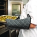 Bestguard Oven Mitt, 17", WebGuard Plus Fabric, Black, Pair