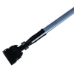 Snap-On Fiberglass Dust Mop Handle, 1" dia x 60", Gray/Black