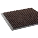 Needle-Rib Wiper/Scraper Mat, Rectangular, Brown Ribbed Surf