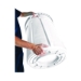 Vented Round Brute Container, 20 gal, Plastic, White