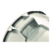 Vented Round Brute Container, 20 gal, Plastic, White