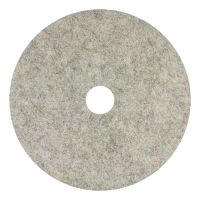 Combo Burnishing Pad, 28" Diameter, Gray, 5/Carton