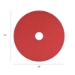 Buffing Pad, 16" Diameter, Red, 5/Carton