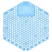 Wave 3D Urinal Deodorizer, Cotton Blossom Scent, Blue, 10/Bo