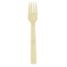 Bamboo Cutlery, Mediumweight Fork, Paper, Light Golden, 100/