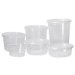 Pro Kal Polyethylene Flush Fill Round Deli Lids, 4.6" Diamet