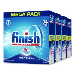 Powerball Dishwasher Tabs, Fresh Scent, 94/Box, 4 Boxes/Cart