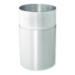 Atrium Aluminum Container with Liner, 35 gal, Aluminum, Sati