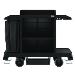 Standard Housekeeping Cart, Plastic, 1 Shelf, 24" x 62.13" x