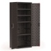 Tall Storage Cabinet, Five Shelves: One Fixed, Four Adjustab