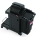 High Security Housekeeping Cart, Plastic, 1 Shelf, 3 Bins, 2