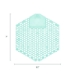 Wave 3D Urinal Deodorizer, Ocean Mist Scent, Blue, 10/Box