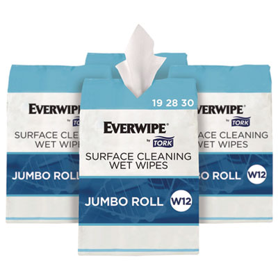 Surface Cleaning Wet Wipe, 1-Ply, 6 x 6, Lemon, White, 900 S