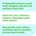 LinStyle Valet Guest Towel, 1-Ply, 11.5 x 17, White, 100/Pac