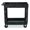 Heavy-Duty Flat-Handle Maintenance/Utility Cart, Plastic, 2
