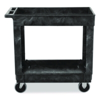 Heavy-Duty Flat-Handle Maintenance/Utility Cart, Plastic, 2