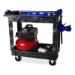 Heavy-Duty Flat-Handle Maintenance/Utility Cart, Plastic, 2