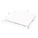 Corrugated Pizza Boxes, 16 x 16 x 1.97, White/Brown, 50/Cart