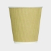 Ripple Hot Cups, 10 oz, Paper, Kraft/White, 500/Carton