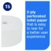OptiServe High-Capacity Coreless Toilet Paper, 2-Ply, White,