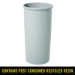 Untouchable Large Plastic Round Waste Receptacle, 22 gal, Pl