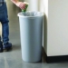 Untouchable Large Plastic Round Waste Receptacle, 22 gal, Pl