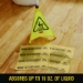 Over-the-Spill Pad, Caution Wet Floor, 16 oz, 16.5 x 20, 22